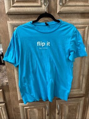 Dell Bright Blue "flip it" Graphic Tee - Men's Short Sleeve